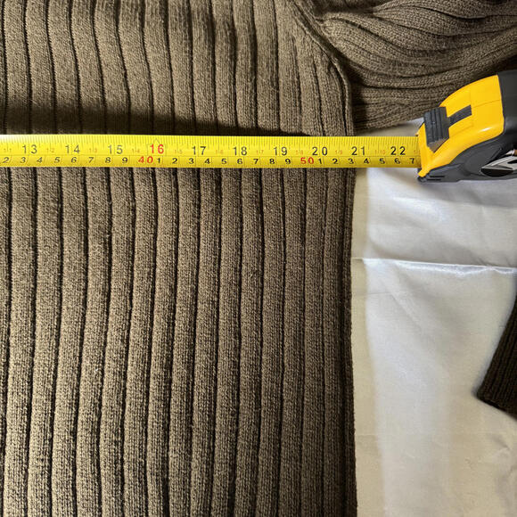 Patagonia Rib Knit Sweater L Brown Organic Cotton Hemp - Picture 7 of 8